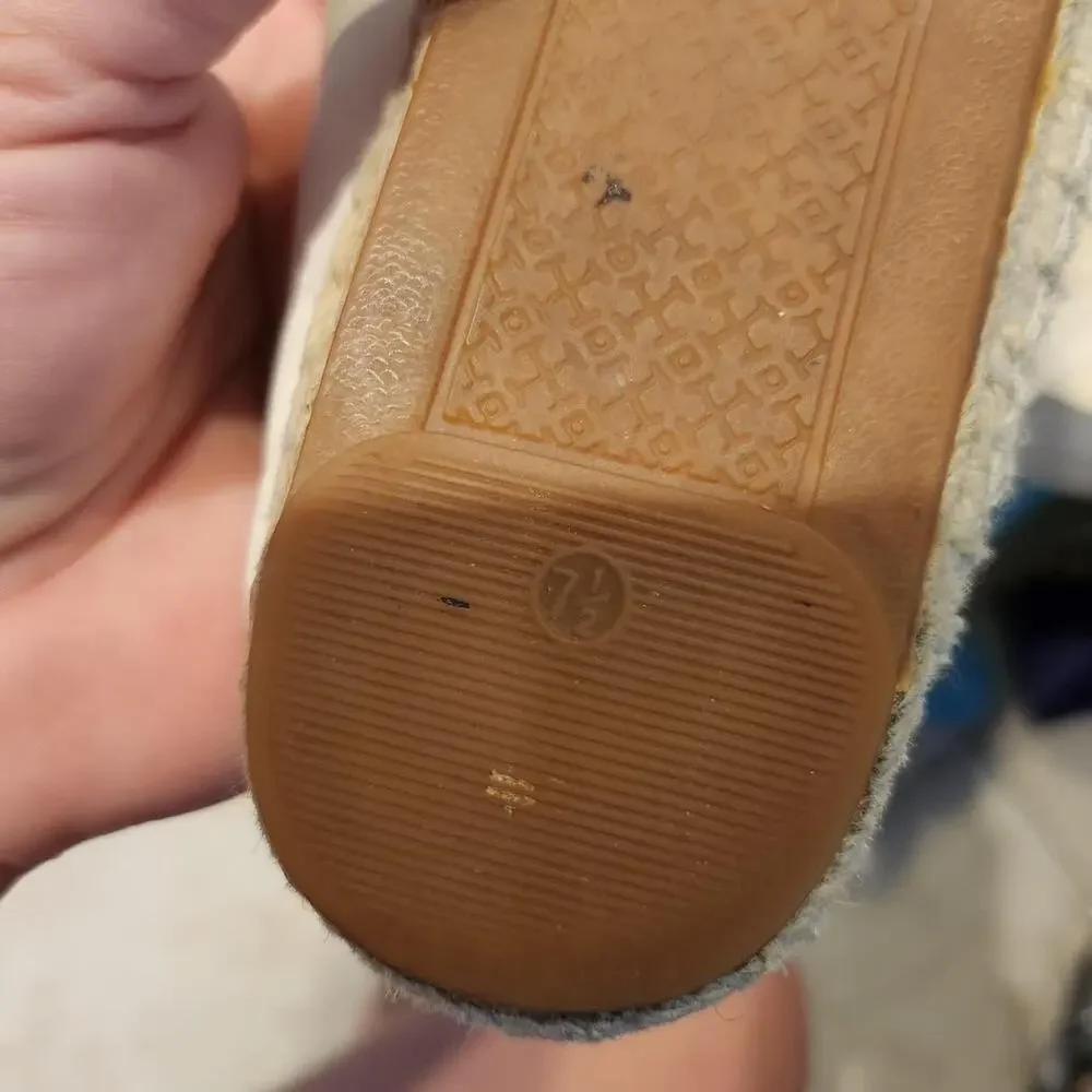 Tory Burch Leather Colorblock Espadrille Flats